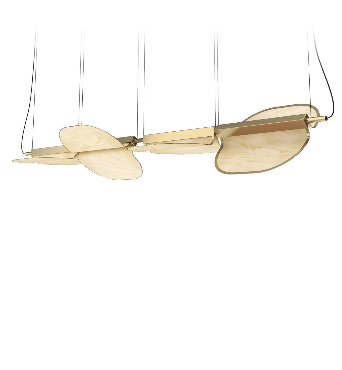 OMMA S2X2 - LED swivel wood veneer pendant lamp.