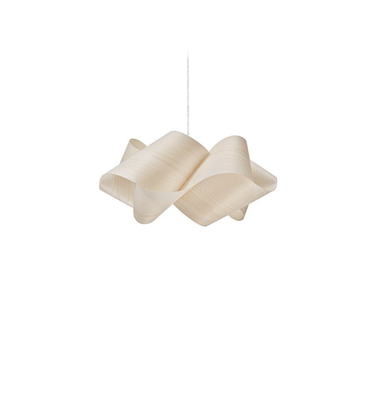 SWIRL - Handmade wood veneer pendant lamp.
