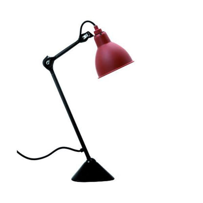 Lampe Gras N205 Table Lamp Matt Black & Matt Red
