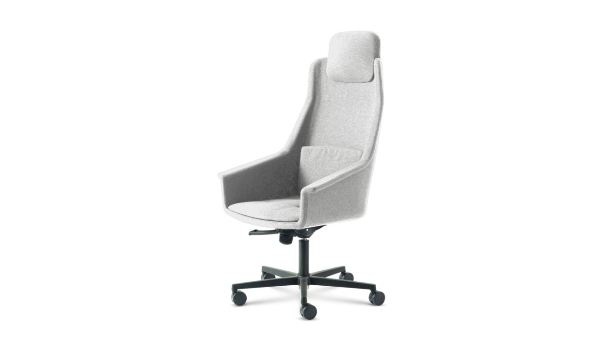 LENNY HIGH BACK DESK ARMCHAIR by Roche Bobois