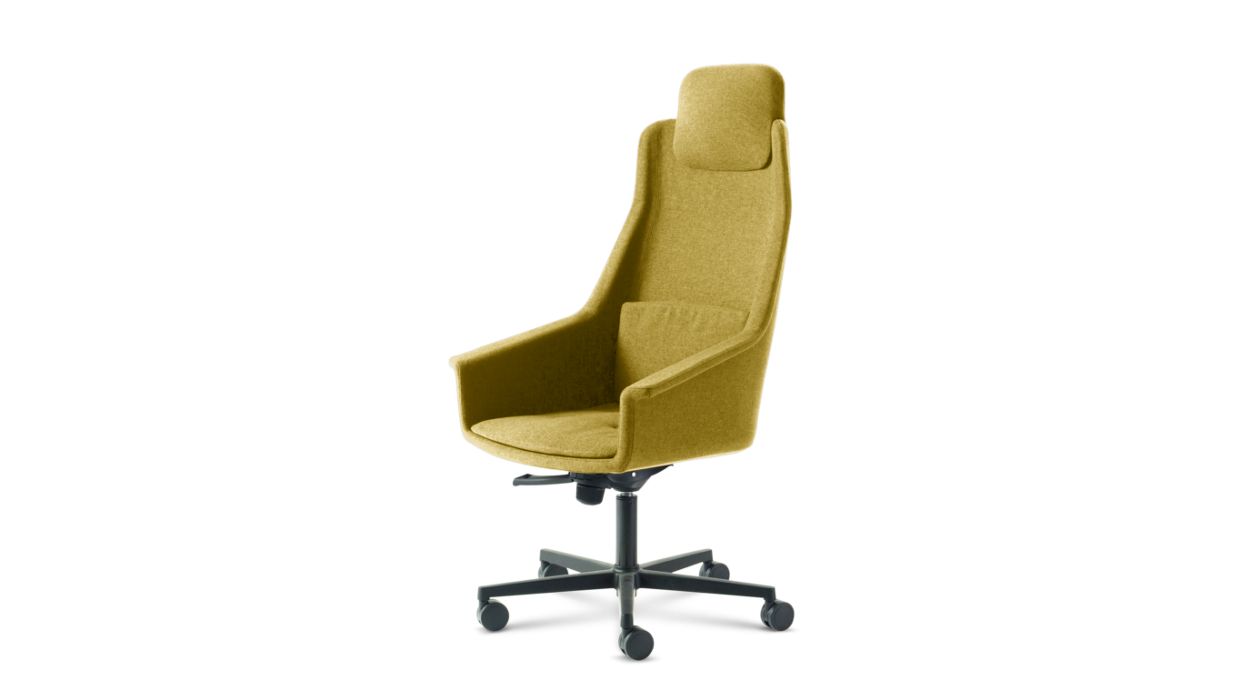 LENNY HIGH BACK DESK ARMCHAIR by Roche Bobois