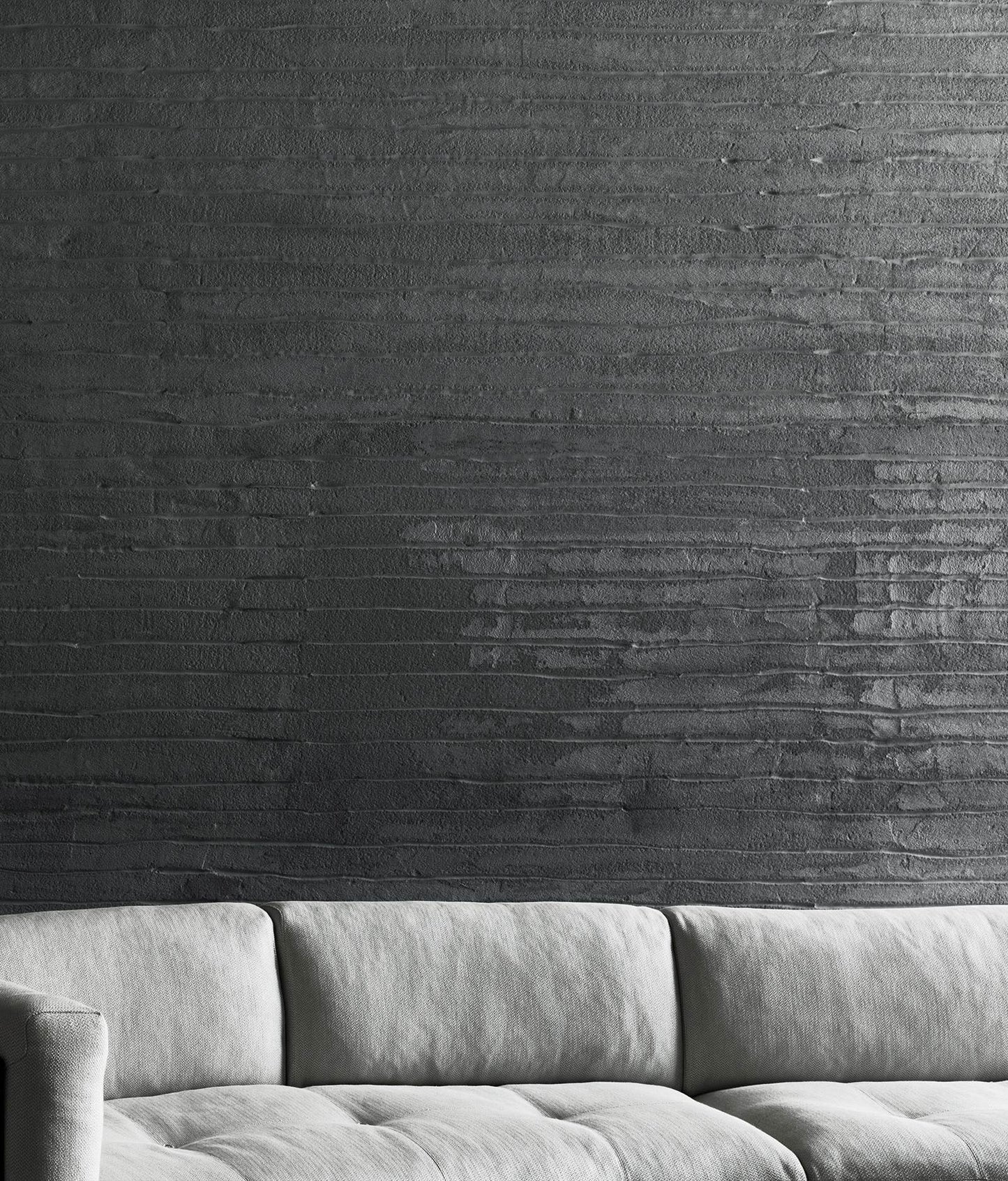 ROD BEAN - Curved fabric sofa with removable cover