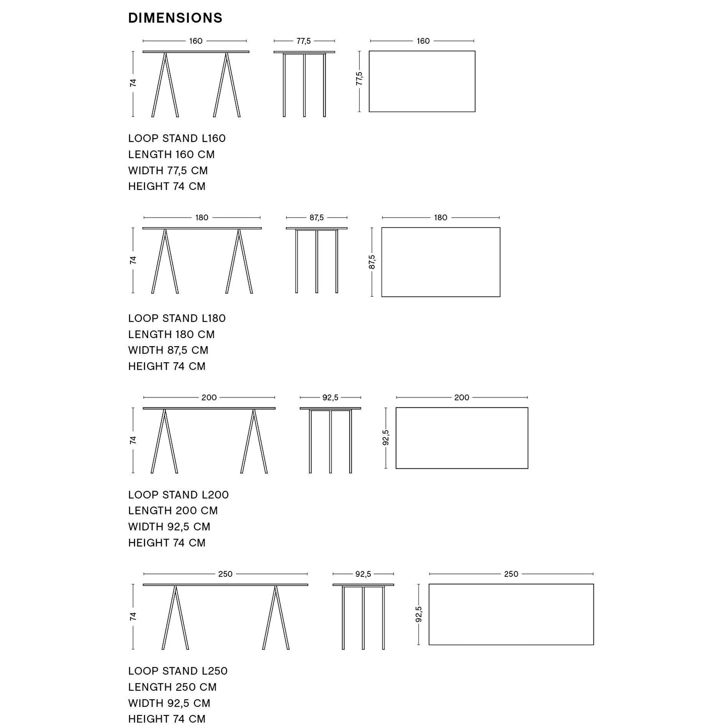 Loop Stand Table.