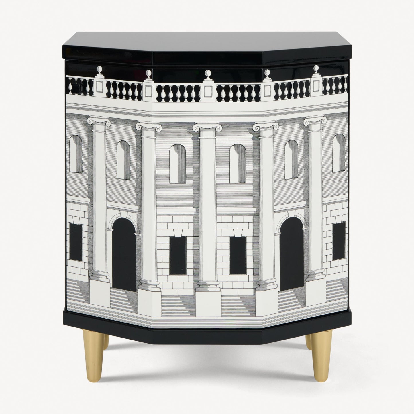Polyhedric bedside table Casa con Colonne