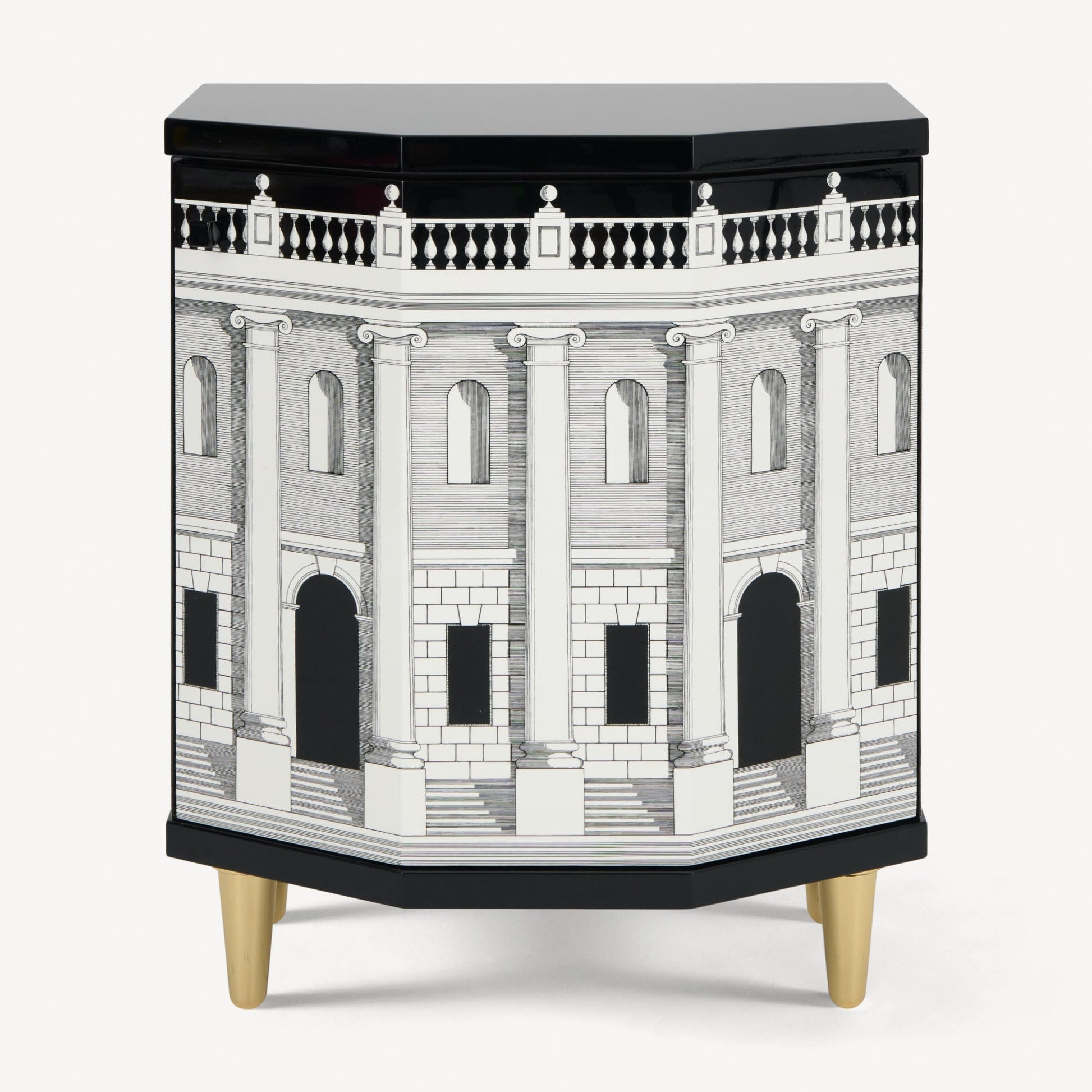 Polyhedric bedside table Casa con Colonne