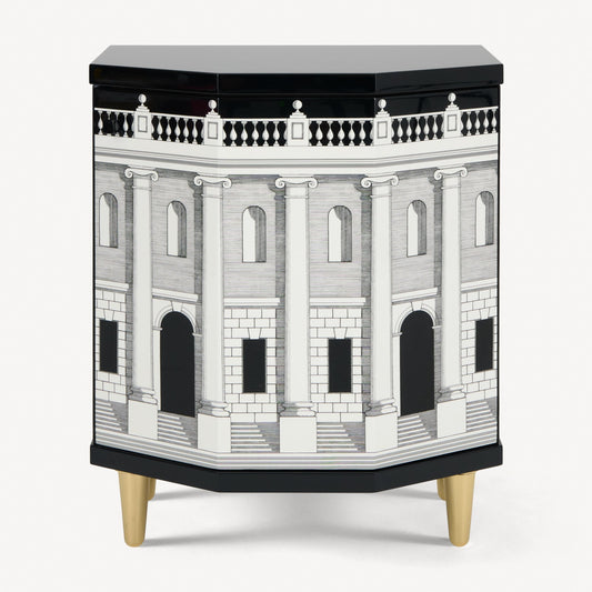 Polyhedric bedside table Casa con Colonne