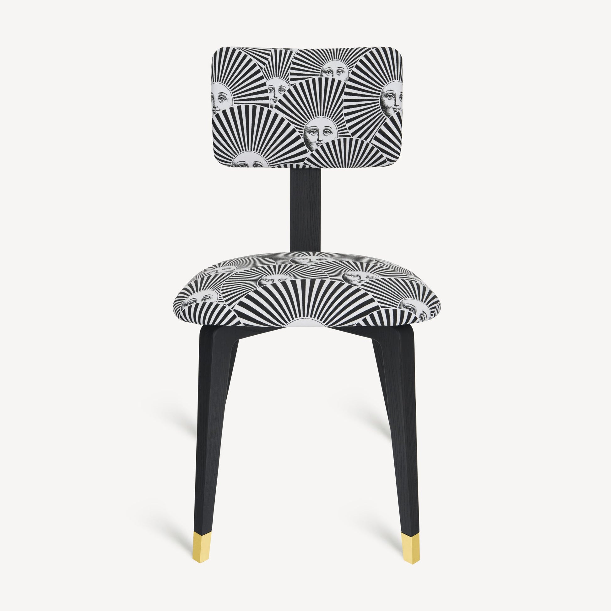 Upholstered chair Soli a ventaglio