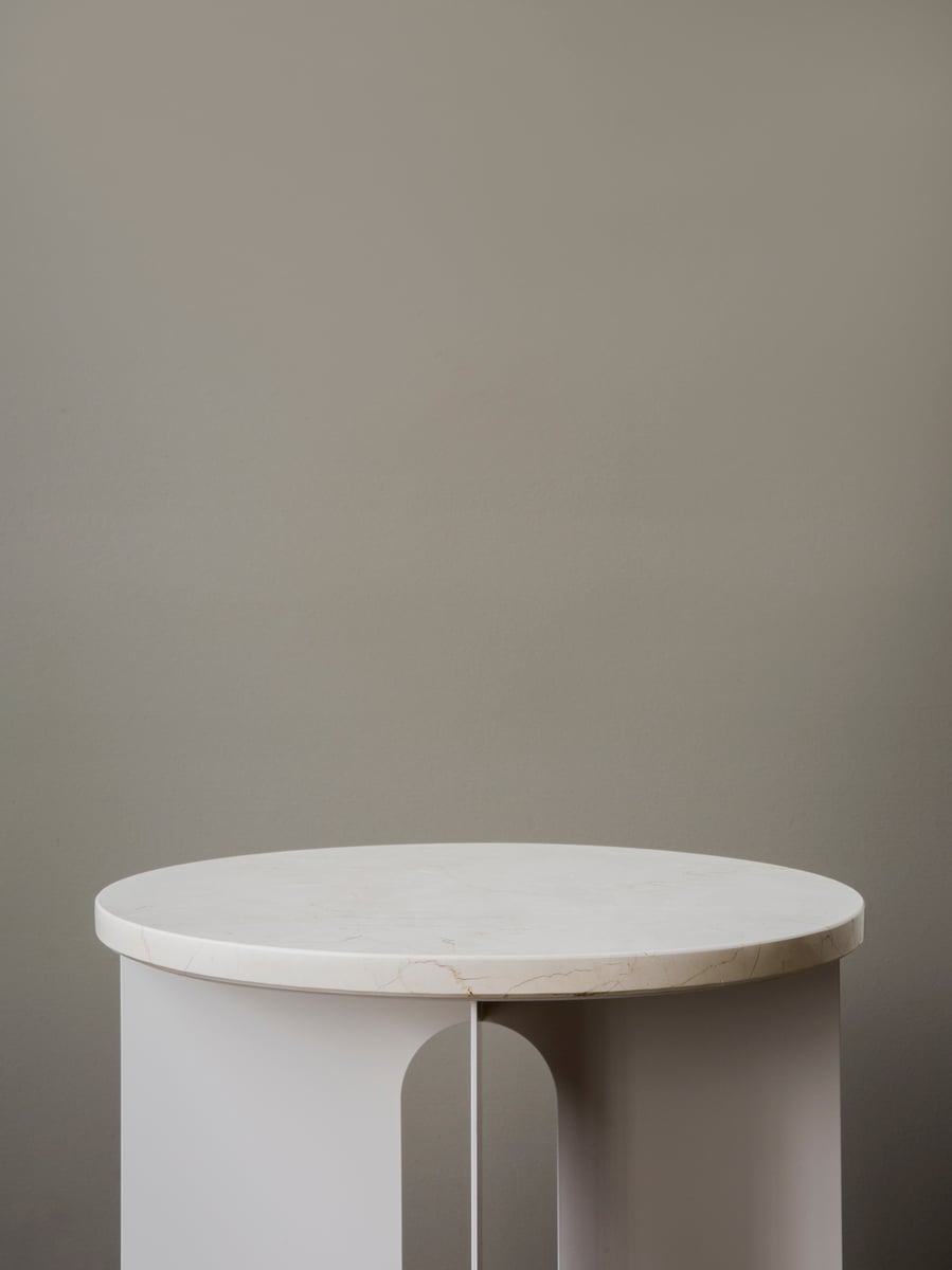 Androgyne side table, 40 cm, white