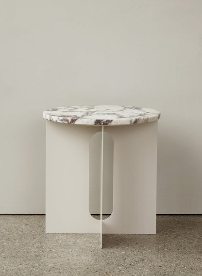 Androgyne side table, 40 cm, white