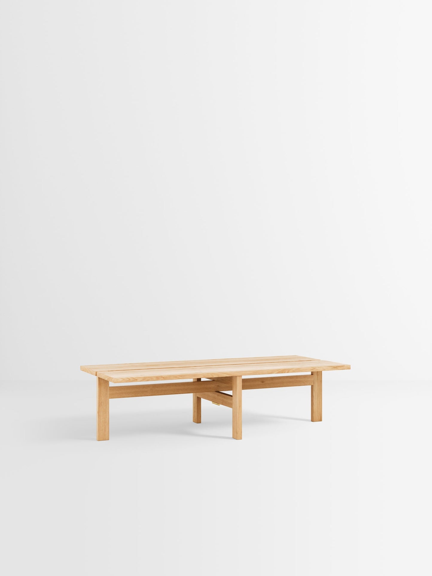 Rectangular coffee table, 115 cm, oak