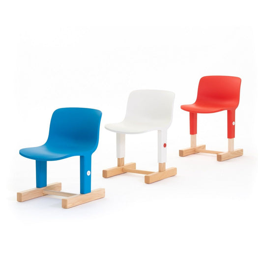 LITTLE BIG - Height-adjustable polypropylene kids chair.