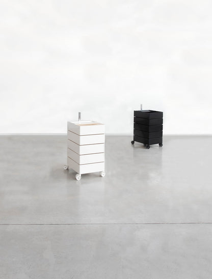 360° drawer unit, 5 drawers, white