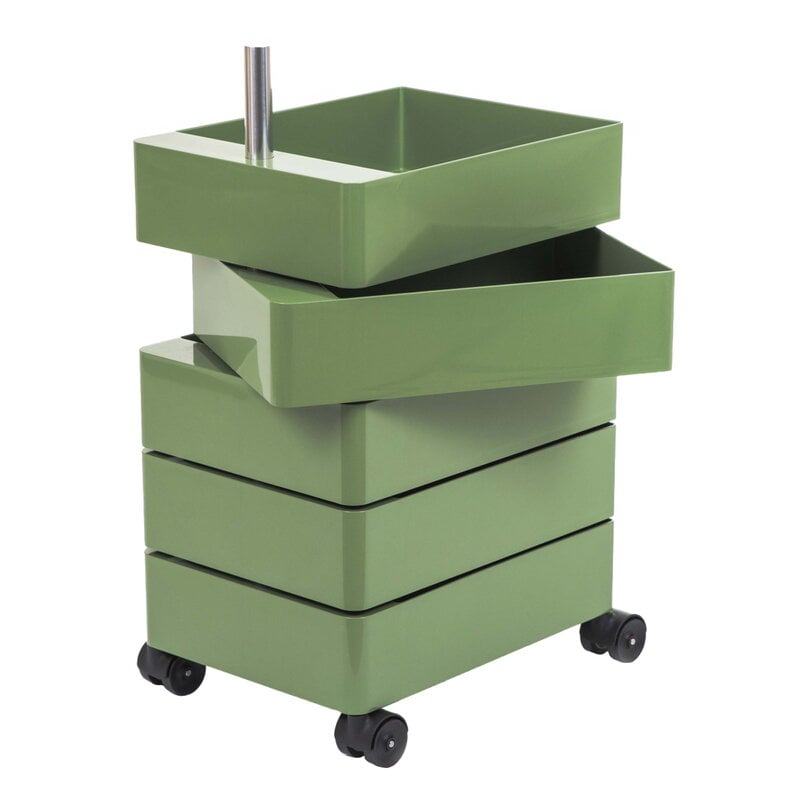 360° drawer unit by Magis #5 drawers, green #