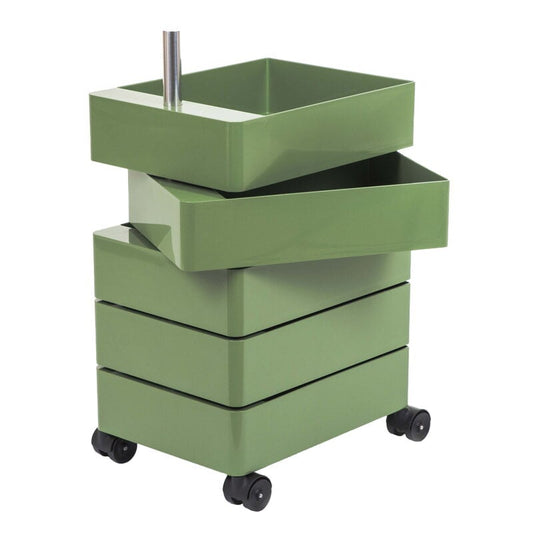 360° drawer unit by Magis #5 drawers, green #