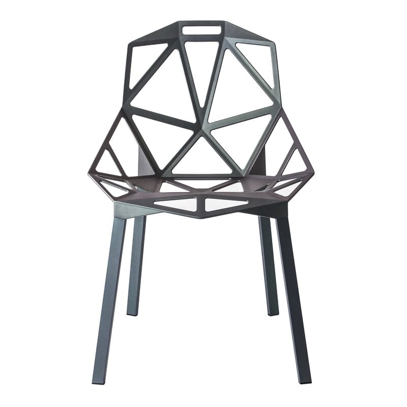 Chair_One by Magis #grey/green painted aluminium #