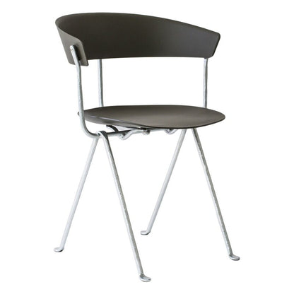Officina chair by Magis #galvanized, dark green #