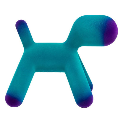 Puppy by Magis #L, turquoise - violet velvet #