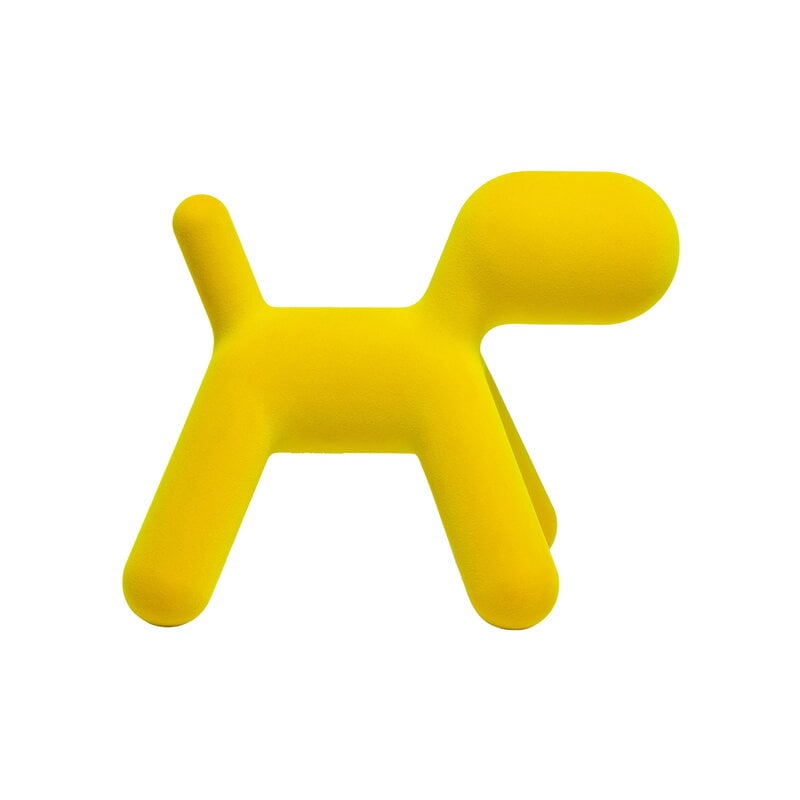 Puppy by Magis #M, yellow velvet #