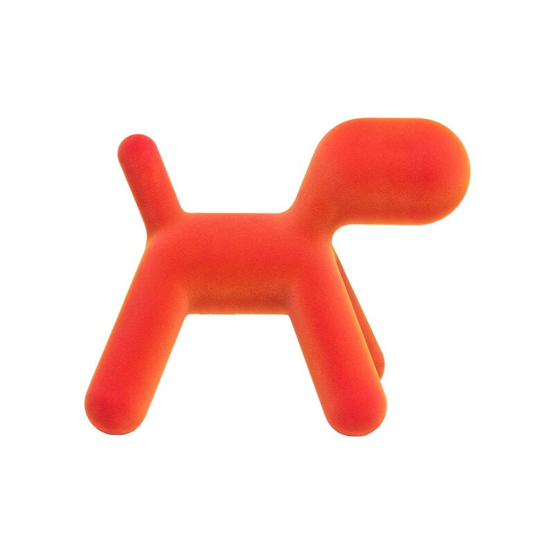 Puppy by Magis #M, orange velvet #