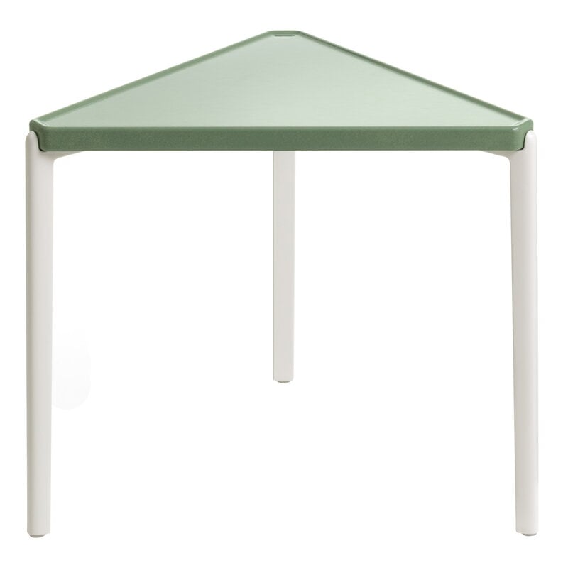 Tambour low table by Magis #44 cm, white - green #