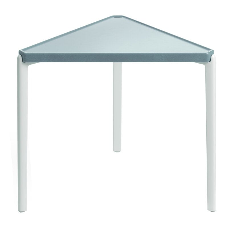 Tambour low table by Magis #44 cm, white - light blue #