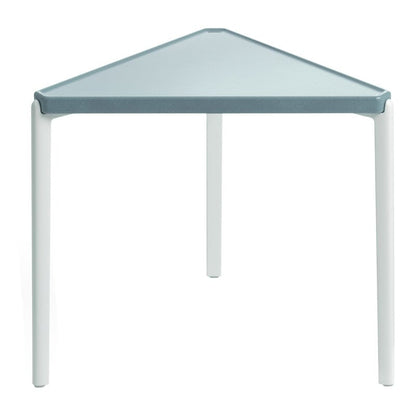 Tambour low table by Magis #44 cm, white - light blue #