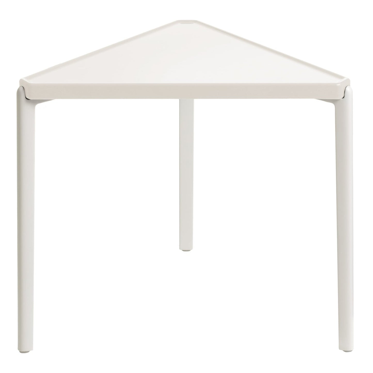 Tambour low table, 44 cm, white