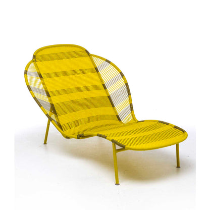 IMBA - Colored polyethylene handwoven threads chaise longue.
