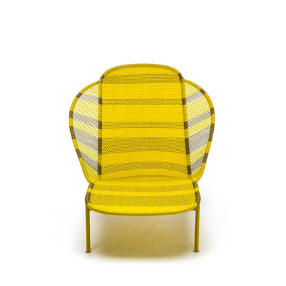 IMBA - Colored polyethylene handwoven threads chaise longue.