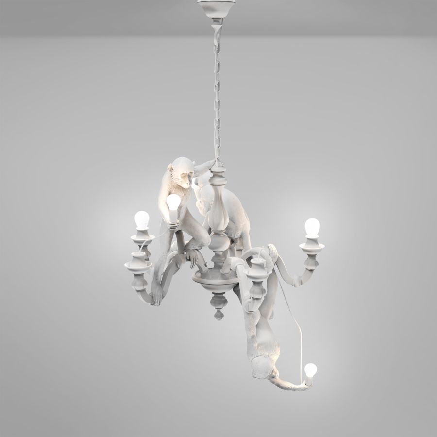 MONKEY CHANDELIER - LED resin chandelier.