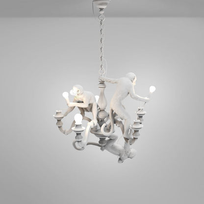 MONKEY CHANDELIER - LED resin chandelier.