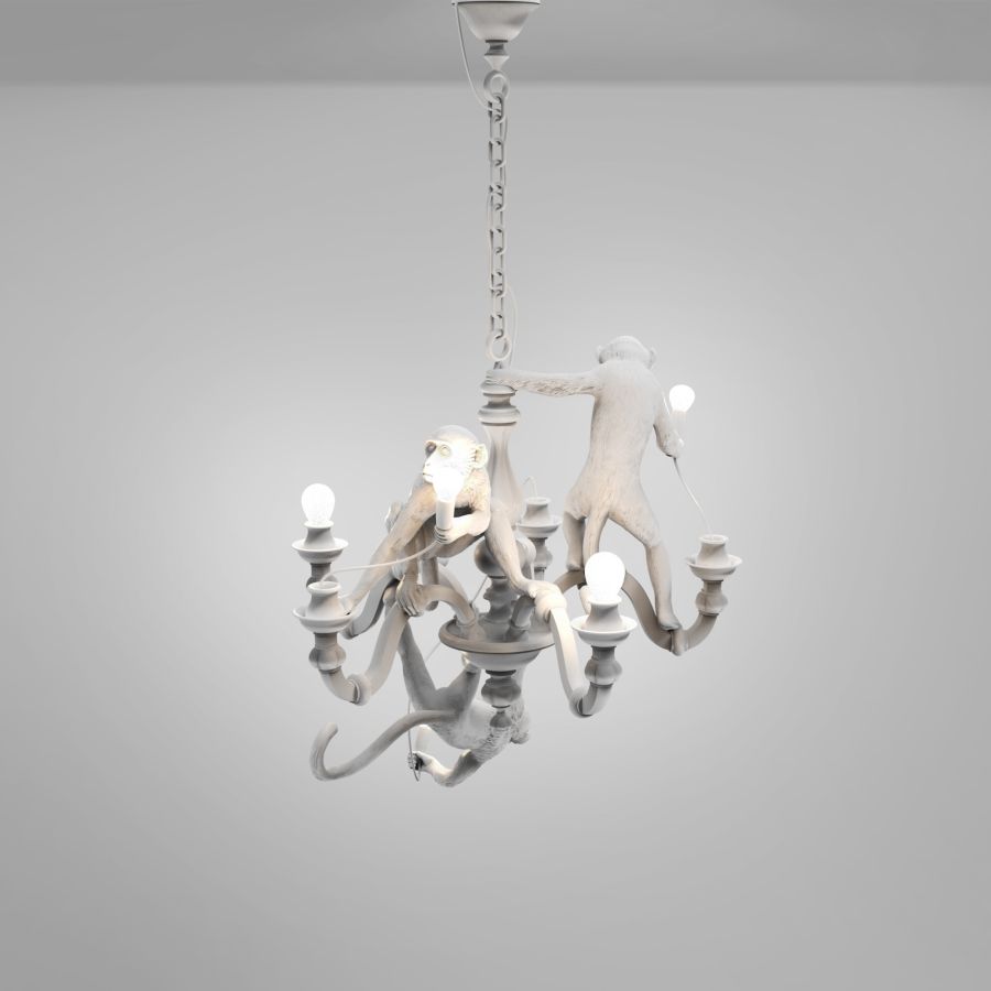 MONKEY CHANDELIER - LED resin chandelier.