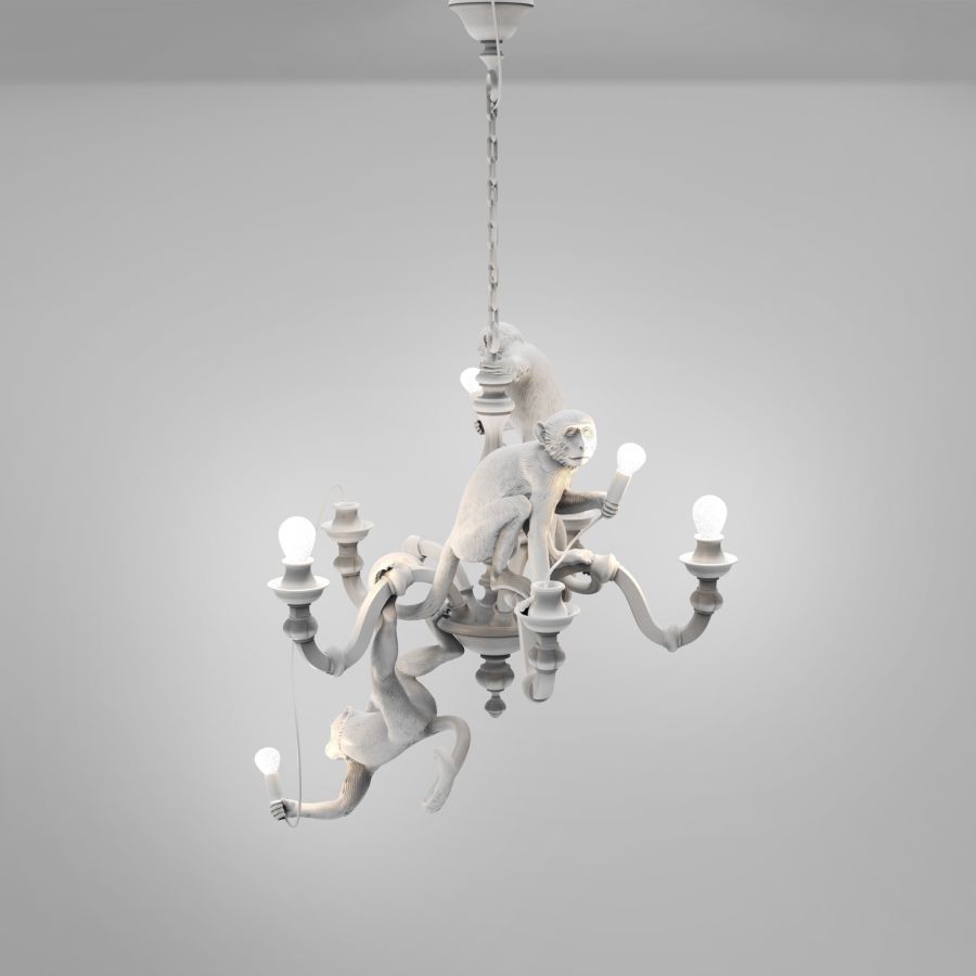 MONKEY CHANDELIER - LED resin chandelier.