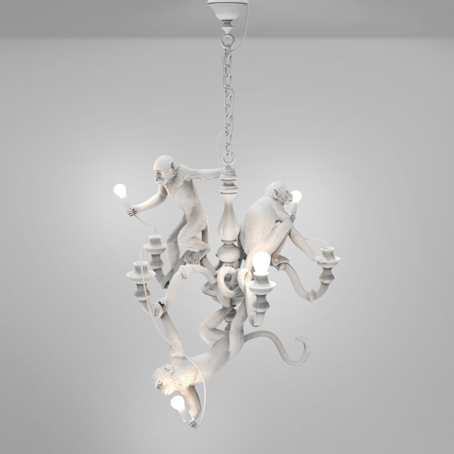 MONKEY CHANDELIER - LED resin chandelier.