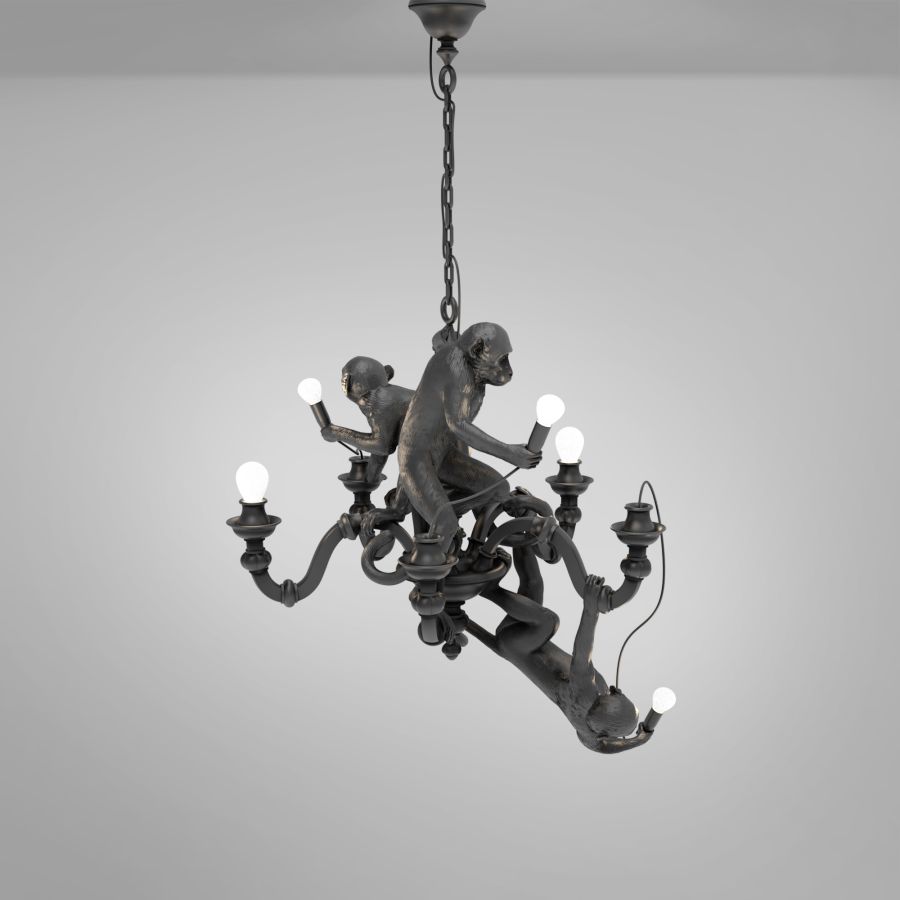 MONKEY CHANDELIER - LED resin chandelier.