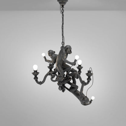 MONKEY CHANDELIER - LED resin chandelier.