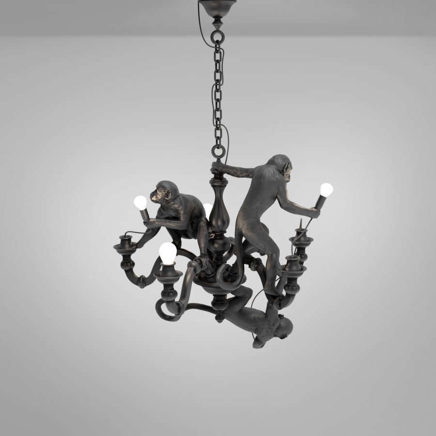 MONKEY CHANDELIER - LED resin chandelier.