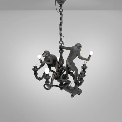 MONKEY CHANDELIER - LED resin chandelier.