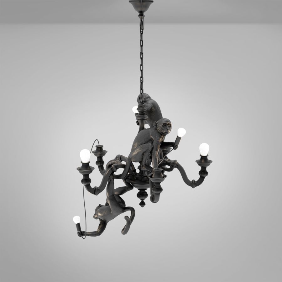 MONKEY CHANDELIER - LED resin chandelier.