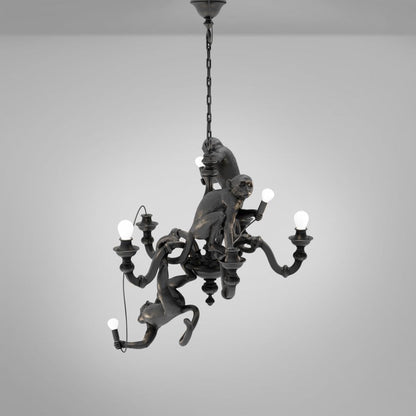 MONKEY CHANDELIER - LED resin chandelier.
