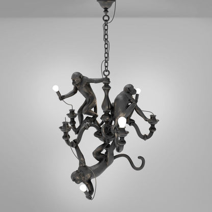 MONKEY CHANDELIER - LED resin chandelier.