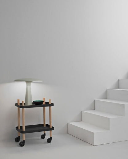 Block table trolley, black