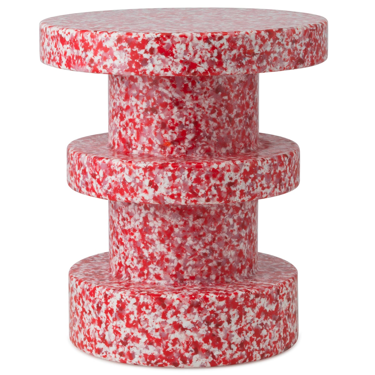 Bit stool, stack, red