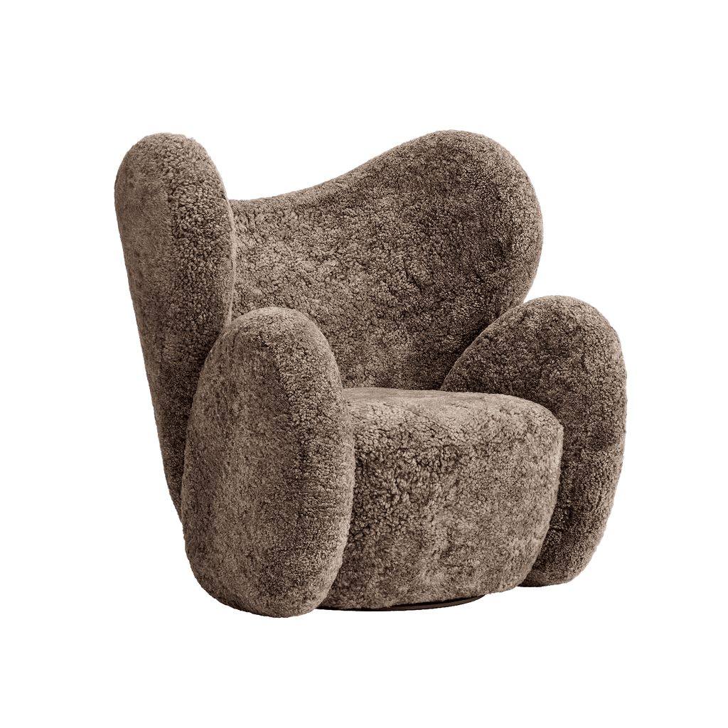 BIG BIG CHAIR - Wing Sheepskin armchair.