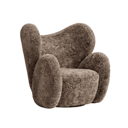 BIG BIG CHAIR - Wing Sheepskin armchair.