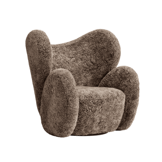BIG BIG CHAIR - Wing Sheepskin armchair.