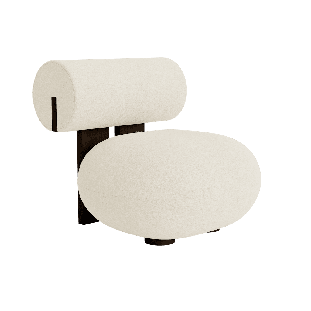HIPPO LOUNGE - Fabric easy chair.