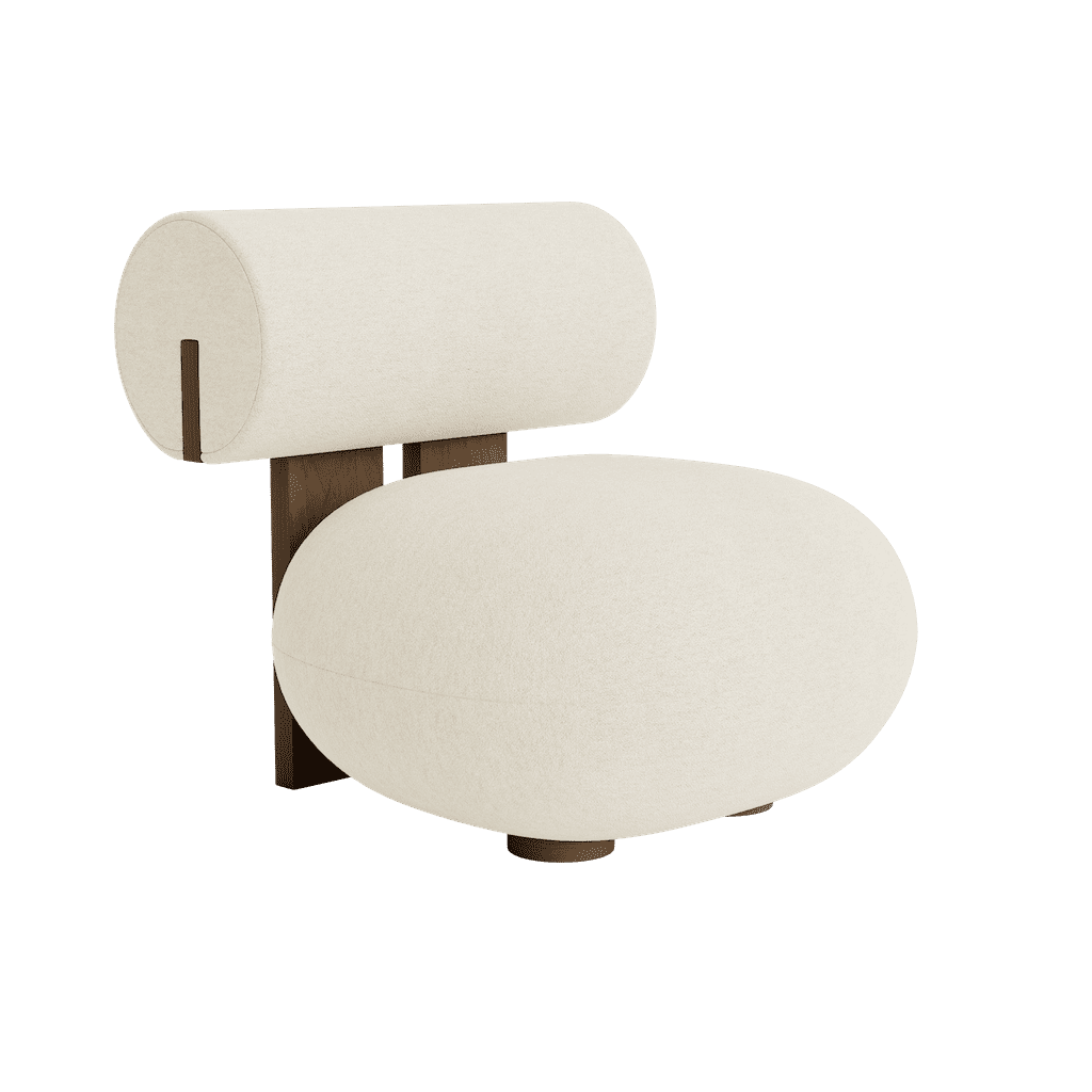 HIPPO LOUNGE - Fabric easy chair.