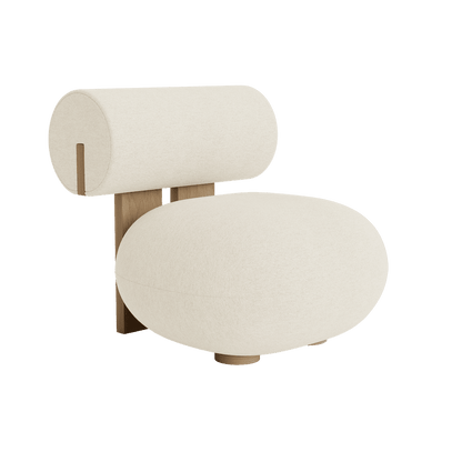 HIPPO LOUNGE - Fabric easy chair.