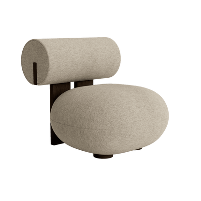 HIPPO LOUNGE - Fabric easy chair.